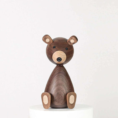 Vivolux | Dänische Holzbraune Bärenfamilie Ornamente