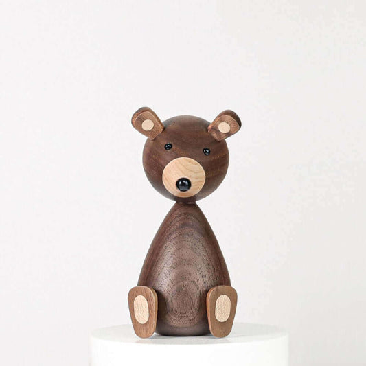 Vivolux | Dänische Holzbraune Bärenfamilie Ornamente