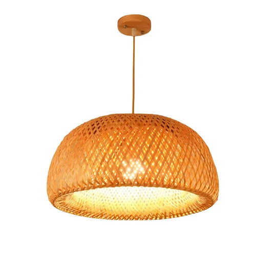 Vivolux | Luxora Handgewebte Bambus Pendelleuchte - Umweltfreundliche Deckenlampe