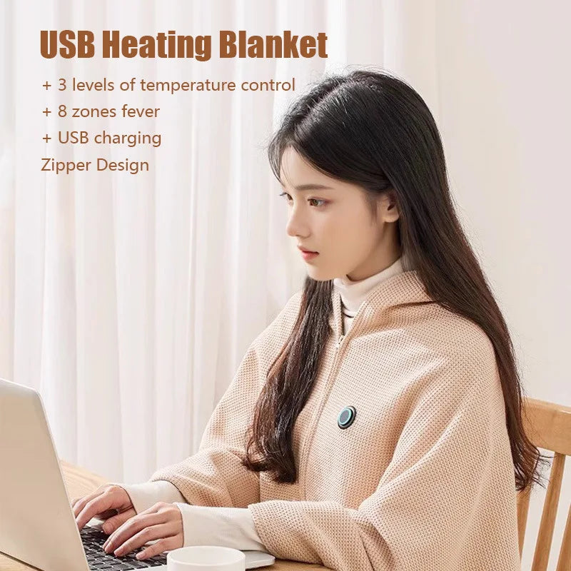 Vivolux | Wiederaufladbare USB Winter Reise Heizdecke