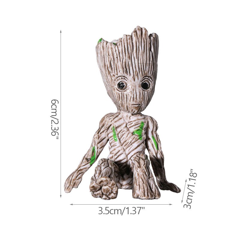 Vivolux | Cartoon Groot Miniaturfigur: Verspielte Bürodekoration