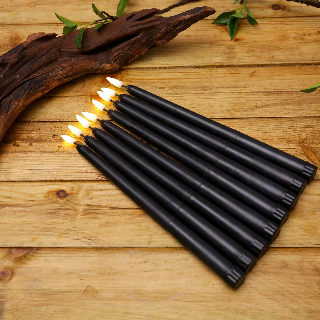Vivolux | Frendorf - Schwarze LED-Teelichter ohne Flamme mit Fernbedienung für eine unvergessliche Atmosphäre