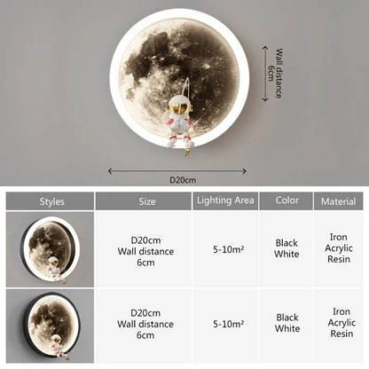 Vivolux | Astronaut Auf Dem Mond Wandlicht