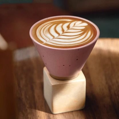 Vivolux | Japanische Kaffeetasse mit Untertasse, 1 Stück, Retro-Keramik-Teetasse, Becher, Latte, Espresso, Pull0, Blumen-Cappuccino, neue Keramiktasse, 100 ml/3,5 oz