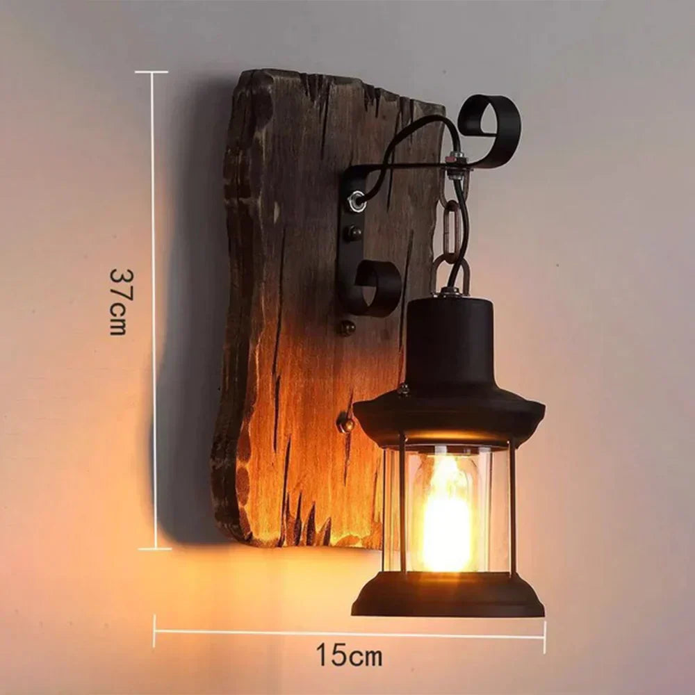 Vivolux | Retro Laternenlampe Industrielle Laternen-Wandleuchte