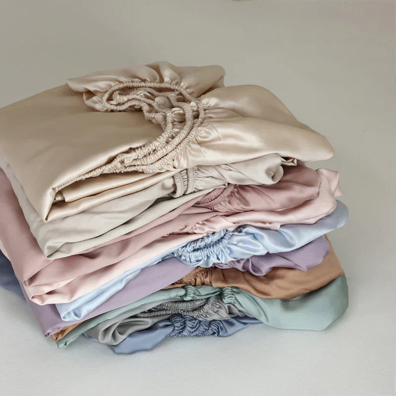 Vivolux | SilkDreams Mulberry Seiden-Bettlaken | Atmungsaktiv | Hypoallergen | Luxuriöse Bettwäsche für Ihr Zuhause