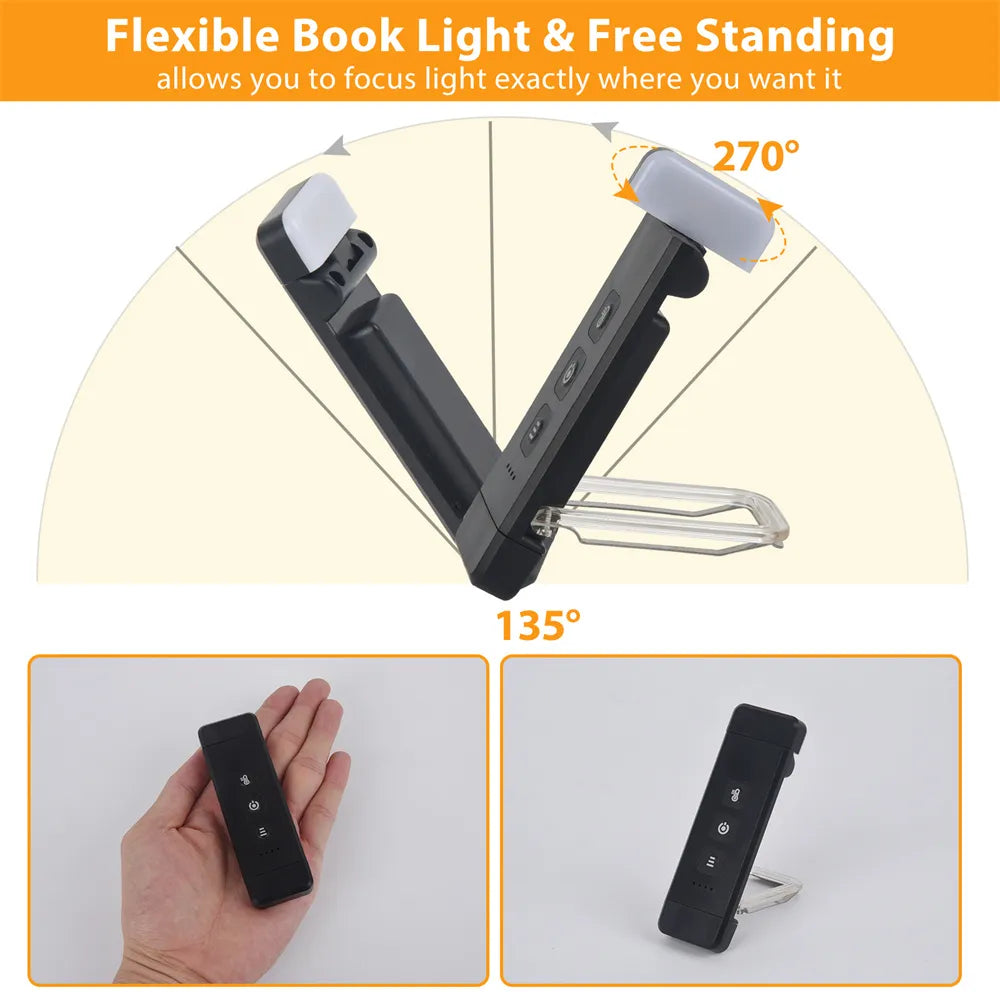 Vivolux | Clip-on Lesezeichenbuchlicht mit Timer