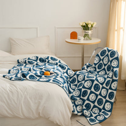 Vivolux | Smiley Kariert Decke