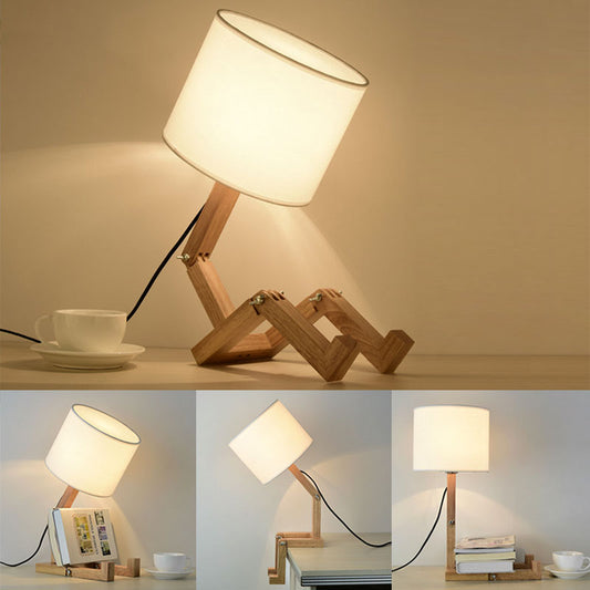 Vivolux | Robot Form Holz Tischlampe