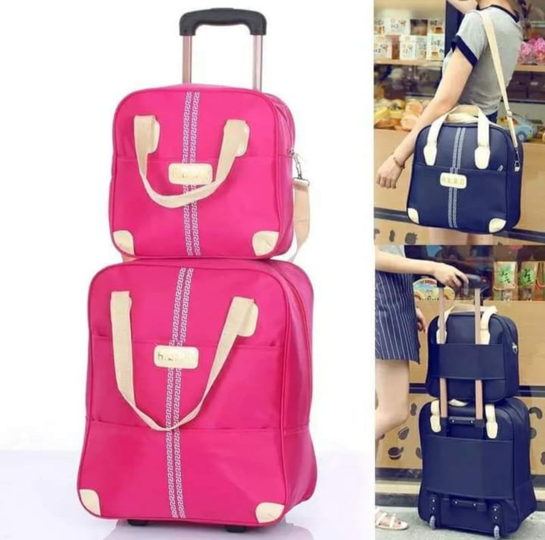Vivolux | 2 in 1 Trolley Traveling Bag with a boarding bag