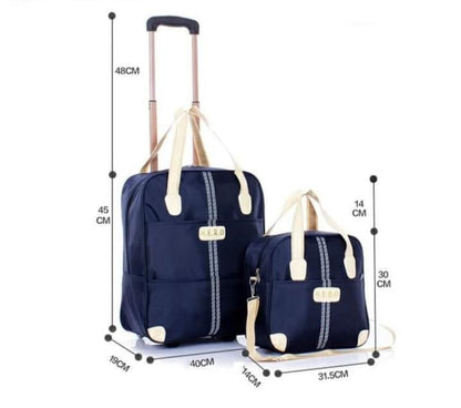 Vivolux | 2 in 1 Trolley Traveling Bag with a boarding bag