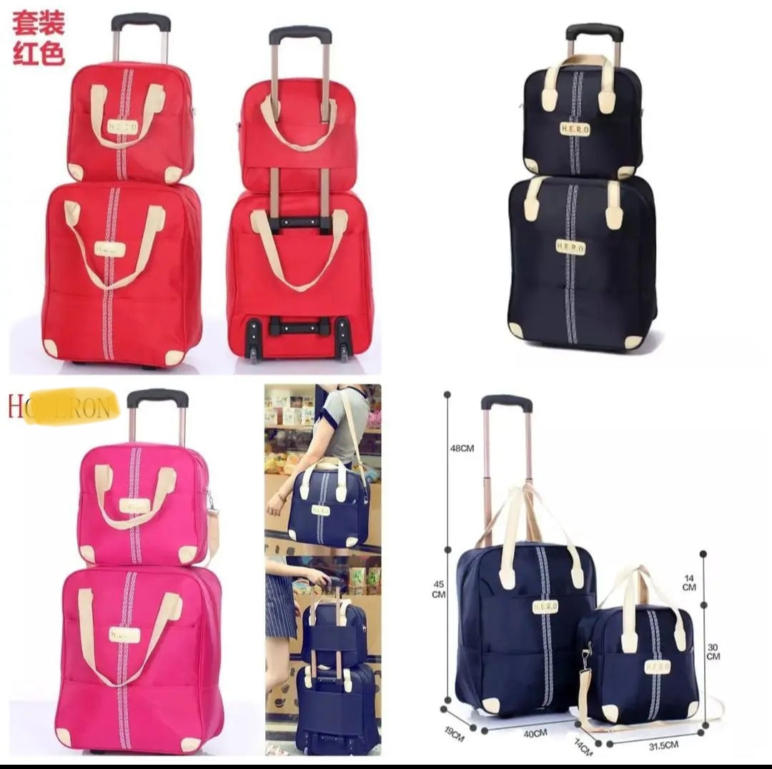 Vivolux | 2 in 1 Trolley Traveling Bag with a boarding bag