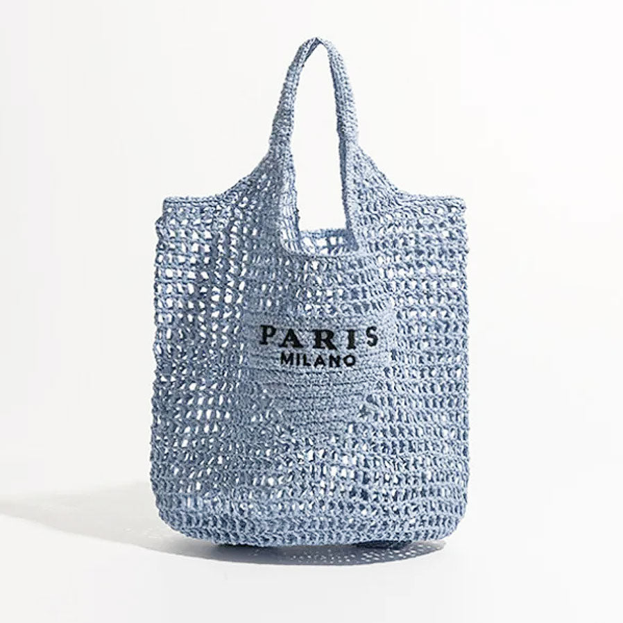 Vivolux | Netzstrohstrick-Strandtasche