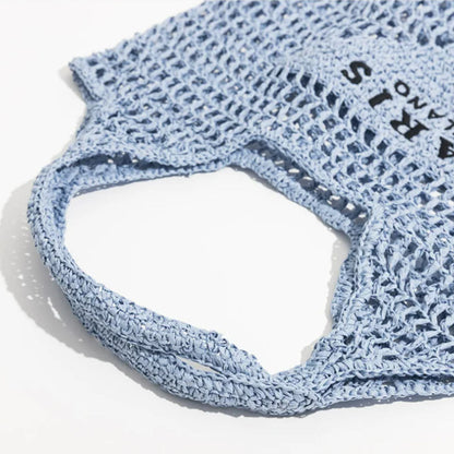 Vivolux | Netzstrohstrick-Strandtasche