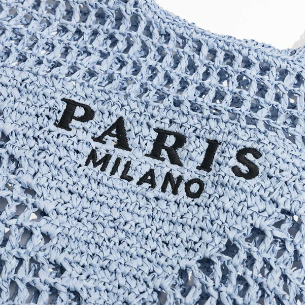 Vivolux | Netzstrohstrick-Strandtasche