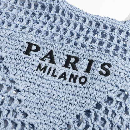 Vivolux | Netzstrohstrick-Strandtasche