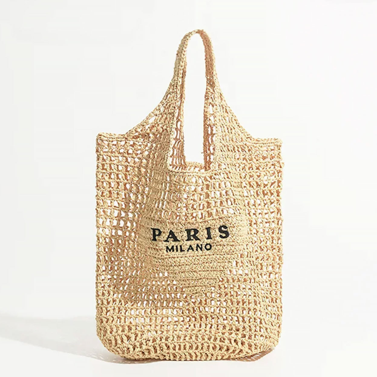 Vivolux | Netzstrohstrick-Strandtasche