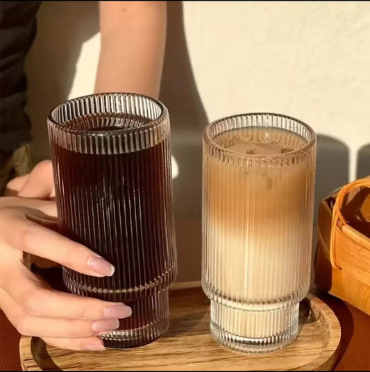 Vivolux | 6Pc Gerippte Gläser SchwarzNov