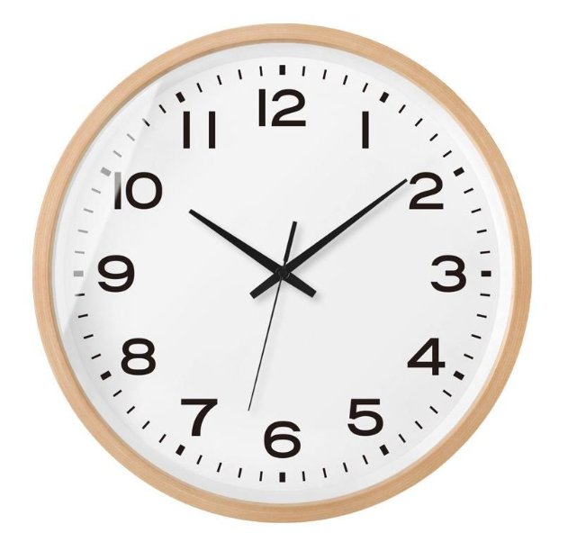 Vivolux | NordWood - Skandinavische Holzwanduhr Minimalistisches Design