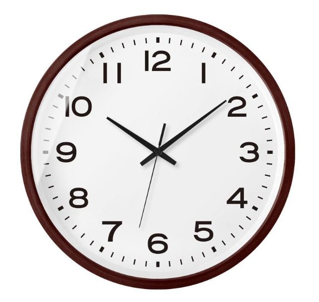 Vivolux | NordWood - Skandinavische Holzwanduhr Minimalistisches Design