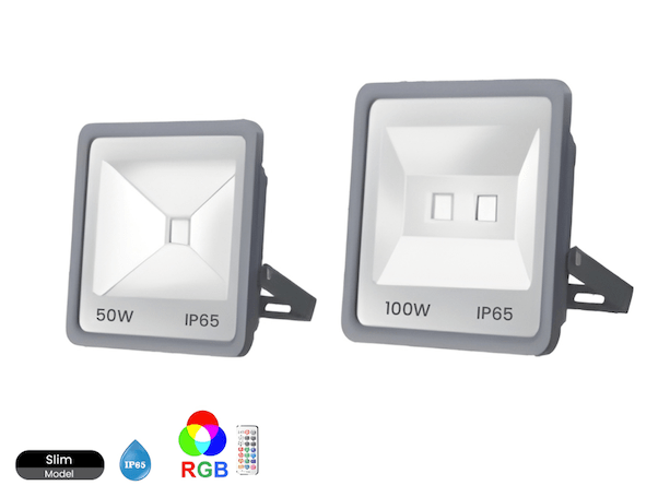 Vivolux | RGB LED Flutlicht mit Fernbedienung