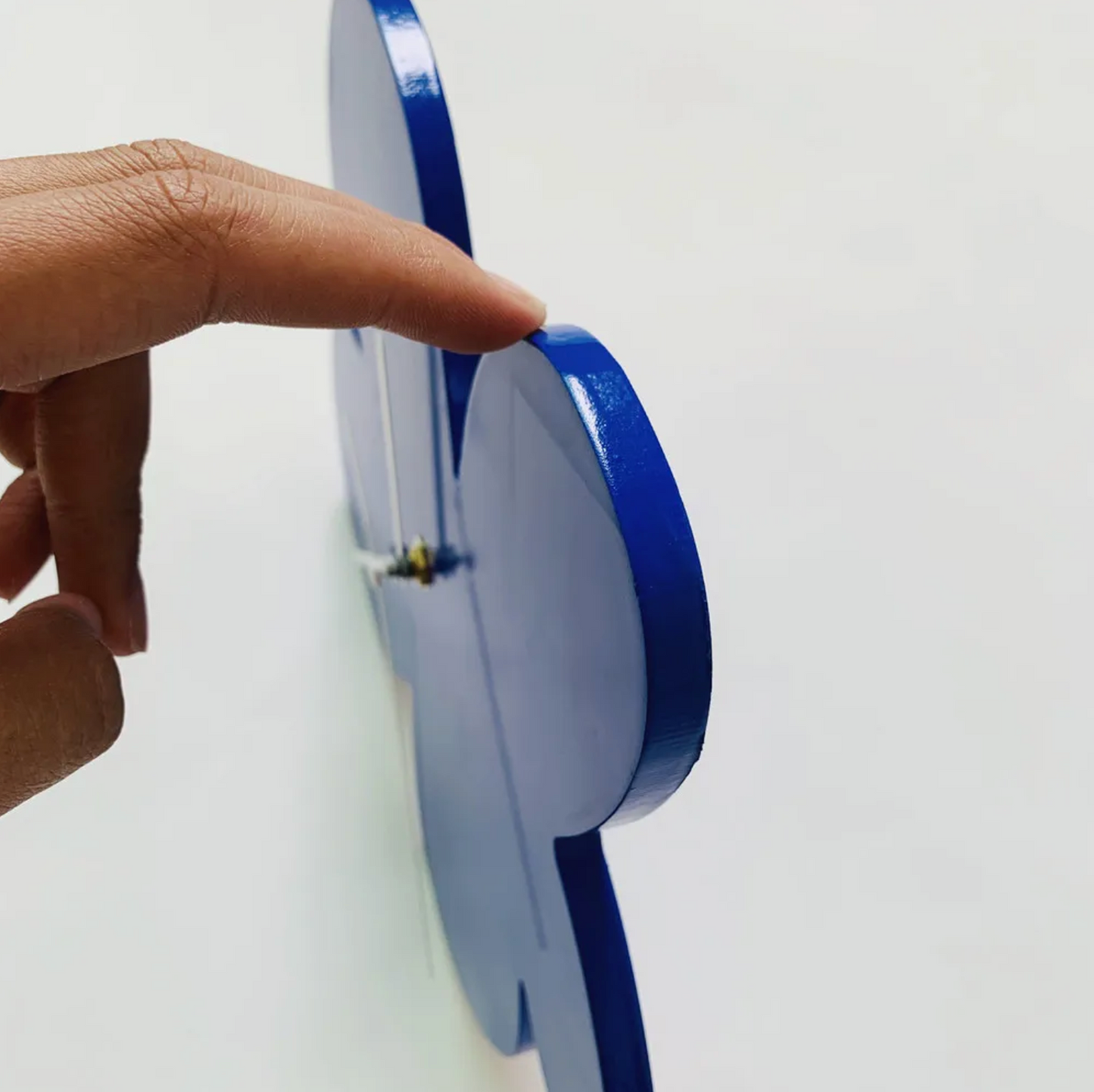 Vivolux | Klein Blaue Geometrische Wanduhr