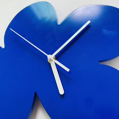 Vivolux | Klein Blaue Geometrische Wanduhr