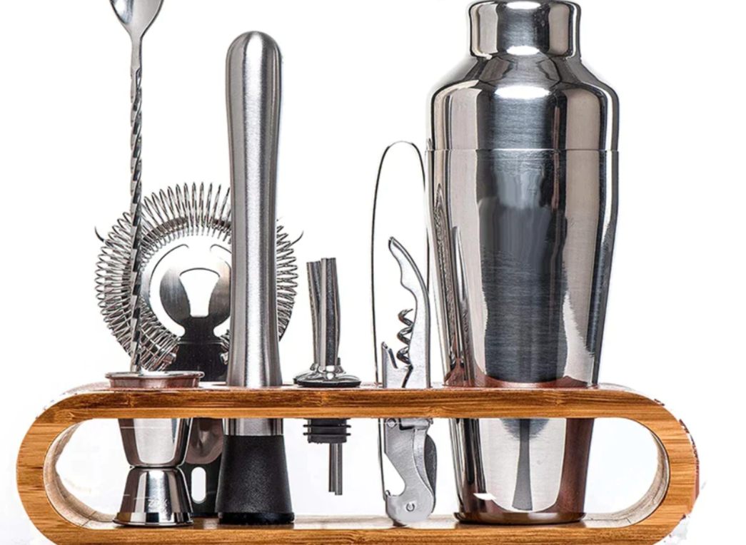 Vivolux | MixArt Metallisches Bar-Set | Elegantes Cocktail- und Barkeeper-Set | Perfekte Getränke leicht gemacht