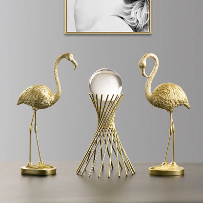 Vivolux | Nordic Flamingo Figurine Figure Statue Sculpture Living Room Office Wedding Party Ornaments Home Decor Decoration Accessories