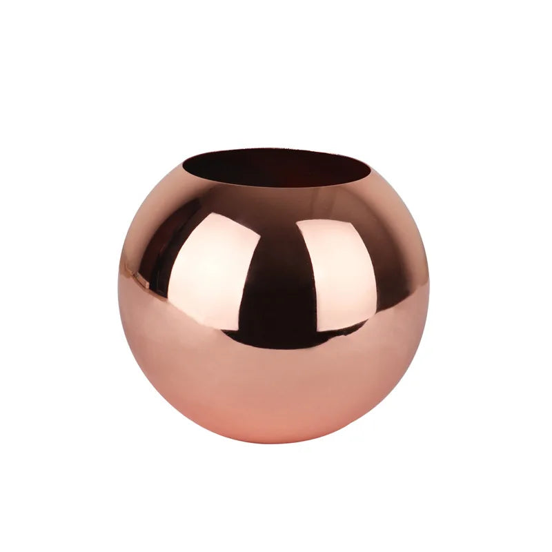 Vivolux | Edelstahlvase im nordischen Stil Desltop-Blumentopf BeFlower Töpfe Gold Schwarz Rose Gold Klassische Wohndekoration