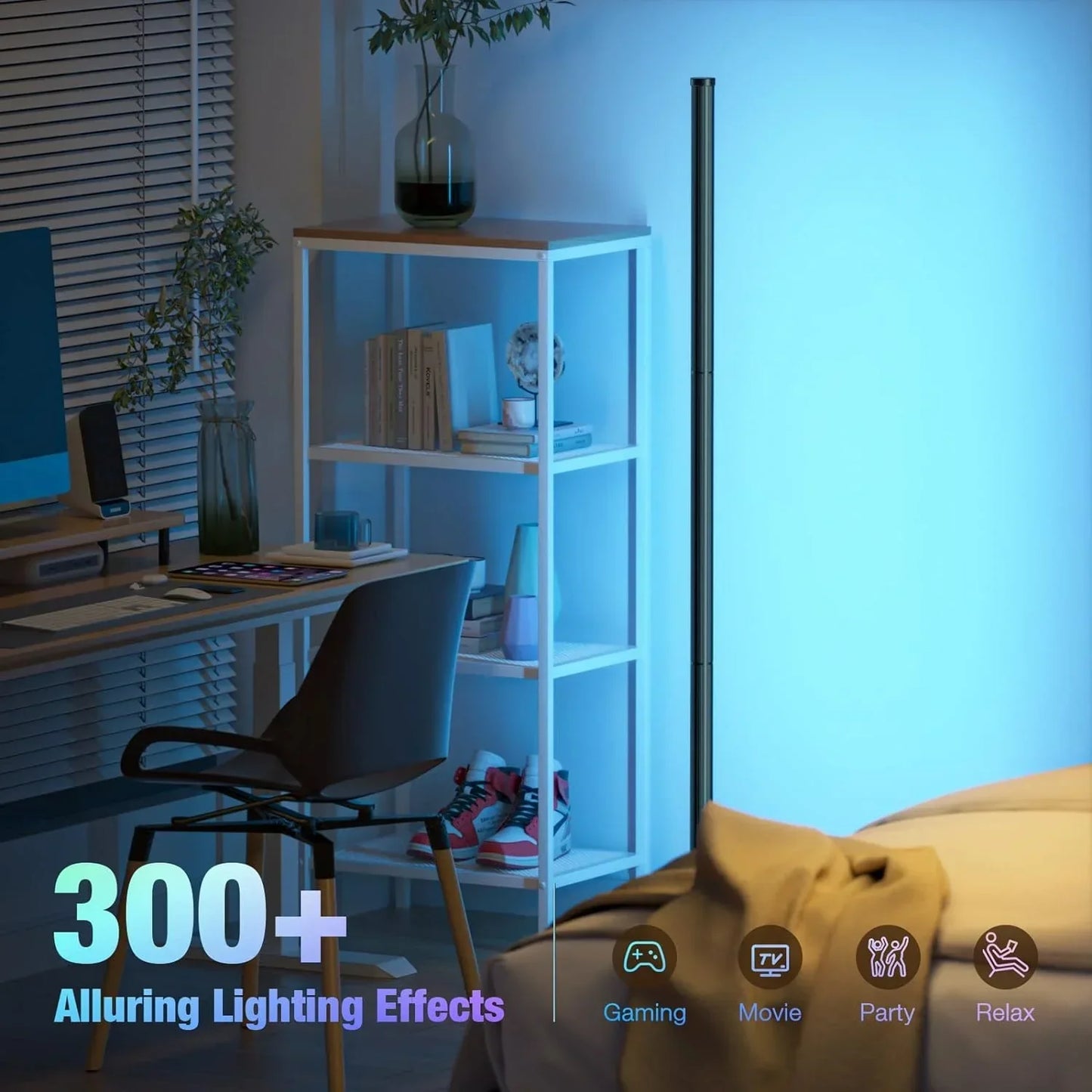 Vivolux | Smart RGB Stehlampe - 16 Millionen Farbwechselnde Stimmungslicht