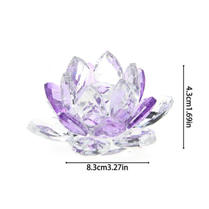 Vivolux | Kristall Lotus Blume Handwerk Glas Briefbeschwerer Hause Dekoration Ornamente Figuren Hause Hochzeit Party Decor Geschenke Souvenir