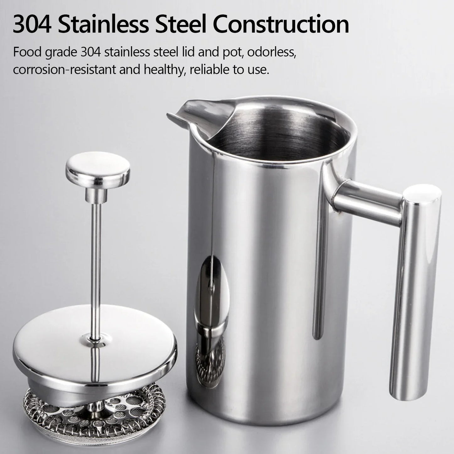 Vivolux | Edelstahl French Press Kaffeemaschine
