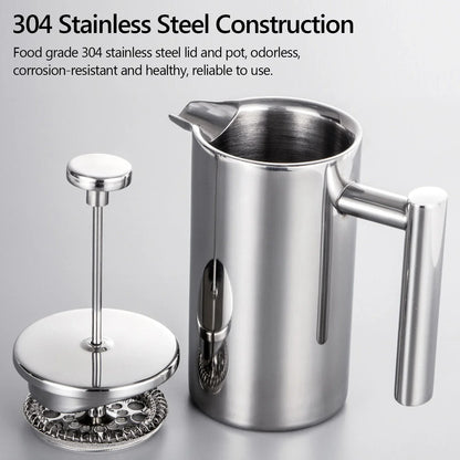 Vivolux | Edelstahl French Press Kaffeemaschine