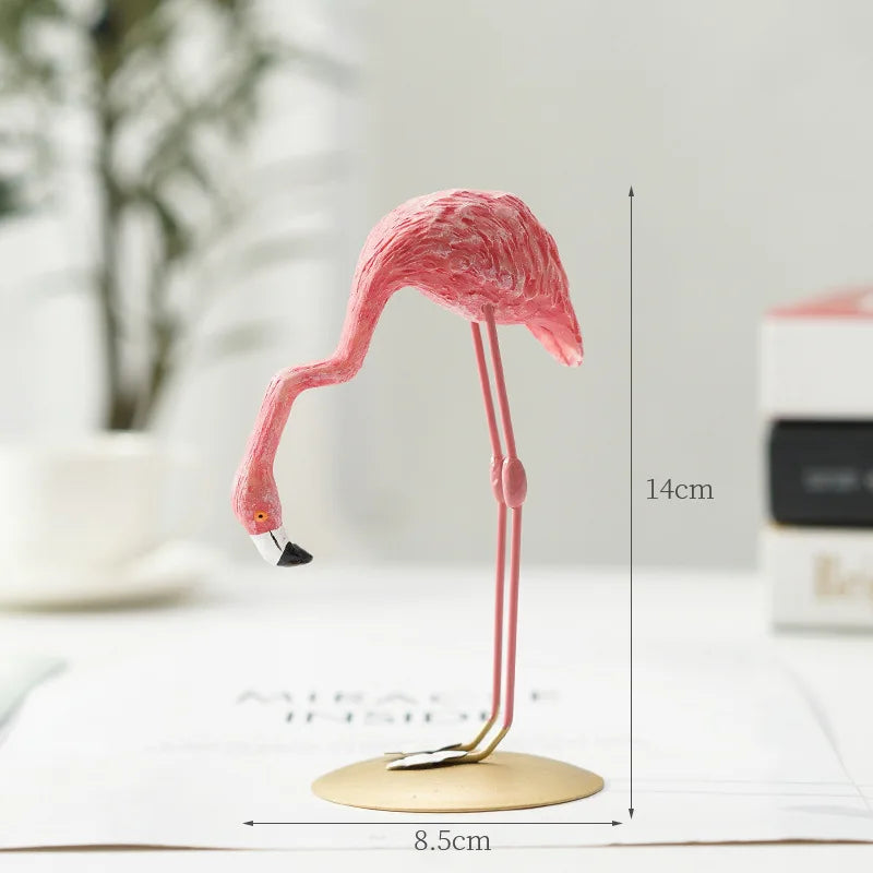 Vivolux | Nordic Flamingo Figurine Figure Statue Sculpture Living Room Office Wedding Party Ornaments Home Decor Decoration Accessories