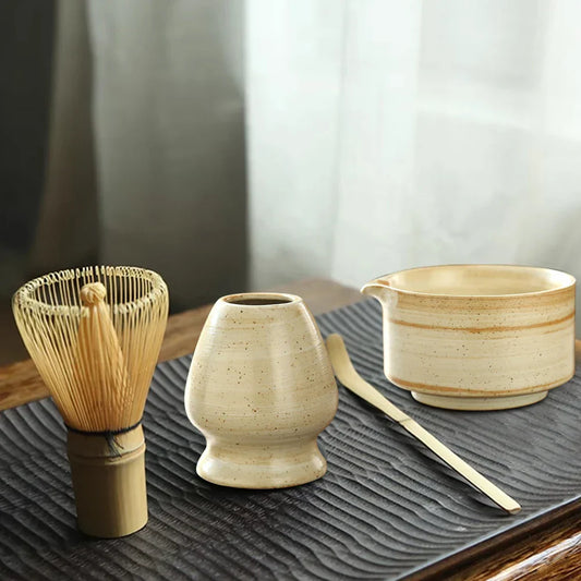 Japanisches Matcha Tee Set mit Bambus Whisk, Scoop und Bowl – Authentische Zubereitung, Ideal für Matcha Set Kaufen-2