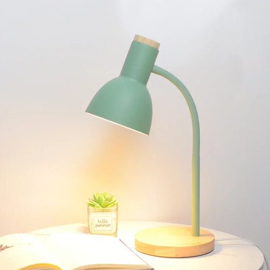 Vivolux | Herbst- und Winterbeleuchtung | Nordic Kreative Holzkunst Eisen LED Schreibtischlampe - Moxie
