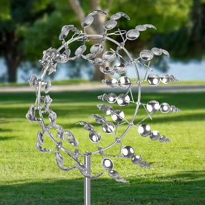 Vivolux | Windmühle Spinner | Einzigartiges windbetriebenes Gartendekor aus Metall