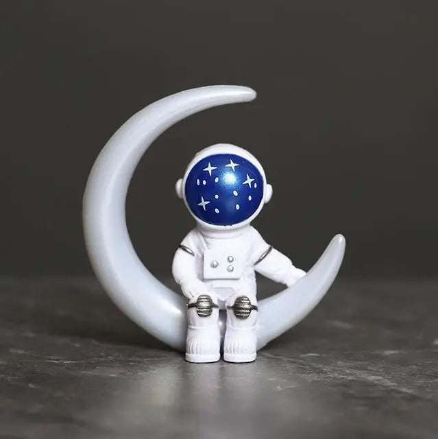 Vivolux | Harz-Astronaut-Figur Statue Raumfahrer Skulptur Pädagogisches Spielzeug Schreibtisch-Dekoration Astronaut-Modell Für Kinder Geschenk