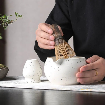 Keramische Matcha-Schüssel mit Ausguss – 13,5 x 7,5 cm, Ideal für die Zubereitung von Matcha-Tee im traditionellen Japanischen Stil-6