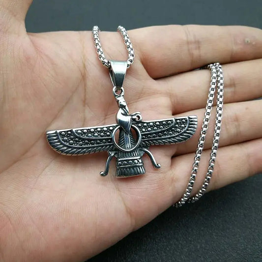 Vivolux | Zoroastrische Faravahar / Ahura Mazda Anhänger Halsketten