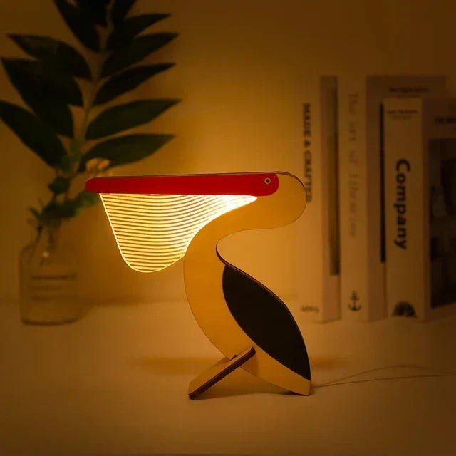 Vivolux | Charmante Holztiere LED Nachttischlampen