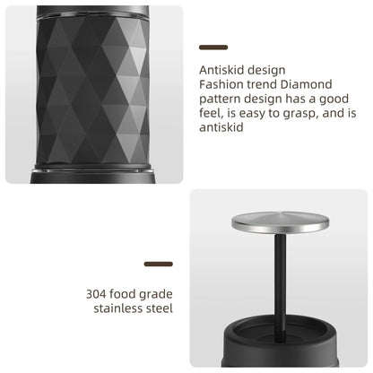Vivolux | Tragbare Kaffeemaschine Espressomaschine Handpresse Kapsel gemahlener Kaffeebrüher tragbar für Reisen und Picknick, BioloMix