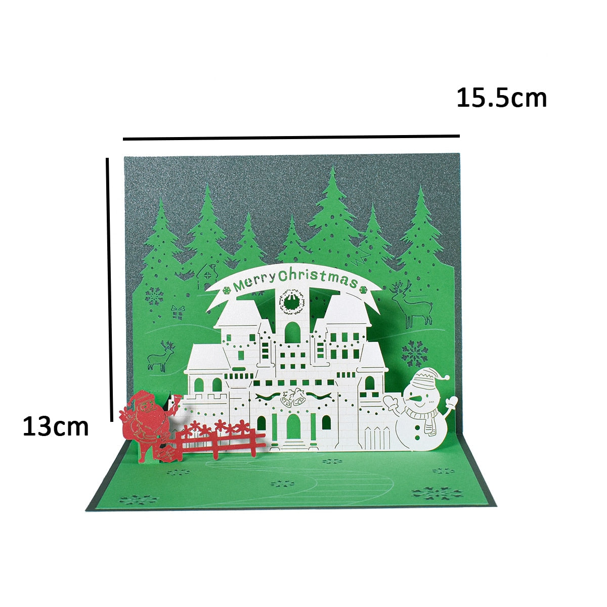 Vivolux | 3D Pop-Up Fröhliche Weihnachtsgeschenkkarten