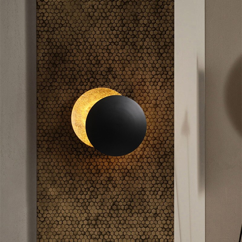 Vivolux | SolGlow Sonnenfinsternis LED-Wandleuchte | Modernes Stimmungslicht | Elegante Wandlampe für Wohnzimmer & Schlafzimmer