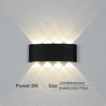 Moderne Beleuchtung, Innen- oder Außenbereich: Die vielseitige LED-Wandleuchte