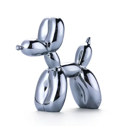 Vivolux | Nordic Ballon Hund Skulptur Harz Tier Ornament Kunst Skulpturen und Figuren Handwerk Hause Dekoration Zimmer Desktop Zubehör