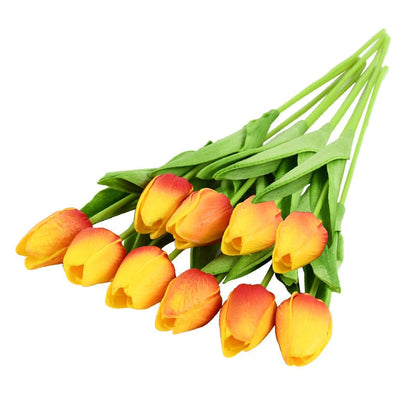 Vivolux | Künstlicher Blumenstrauß mit Tulpen, Dekoration (10 Stück)