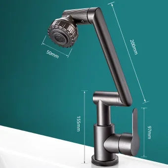 Vivolux | Spritzwassergeschützter mechanischer universeller drehbarer Arm Wasserhahn