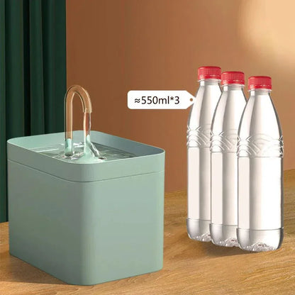 Vivolux | Ultra-leise Haustier-Wasserbrunnen mit intelligenter Filtration - 1,5 l Edelstahl